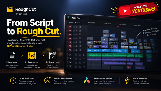 How to Edit YouTube Videos Faster in DaVinci Resolve (With RoughCut)